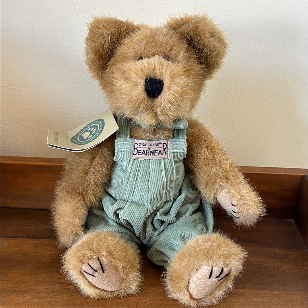 Boyds Bears Forrest B Bearsley Plush Teddy in Green Outfit